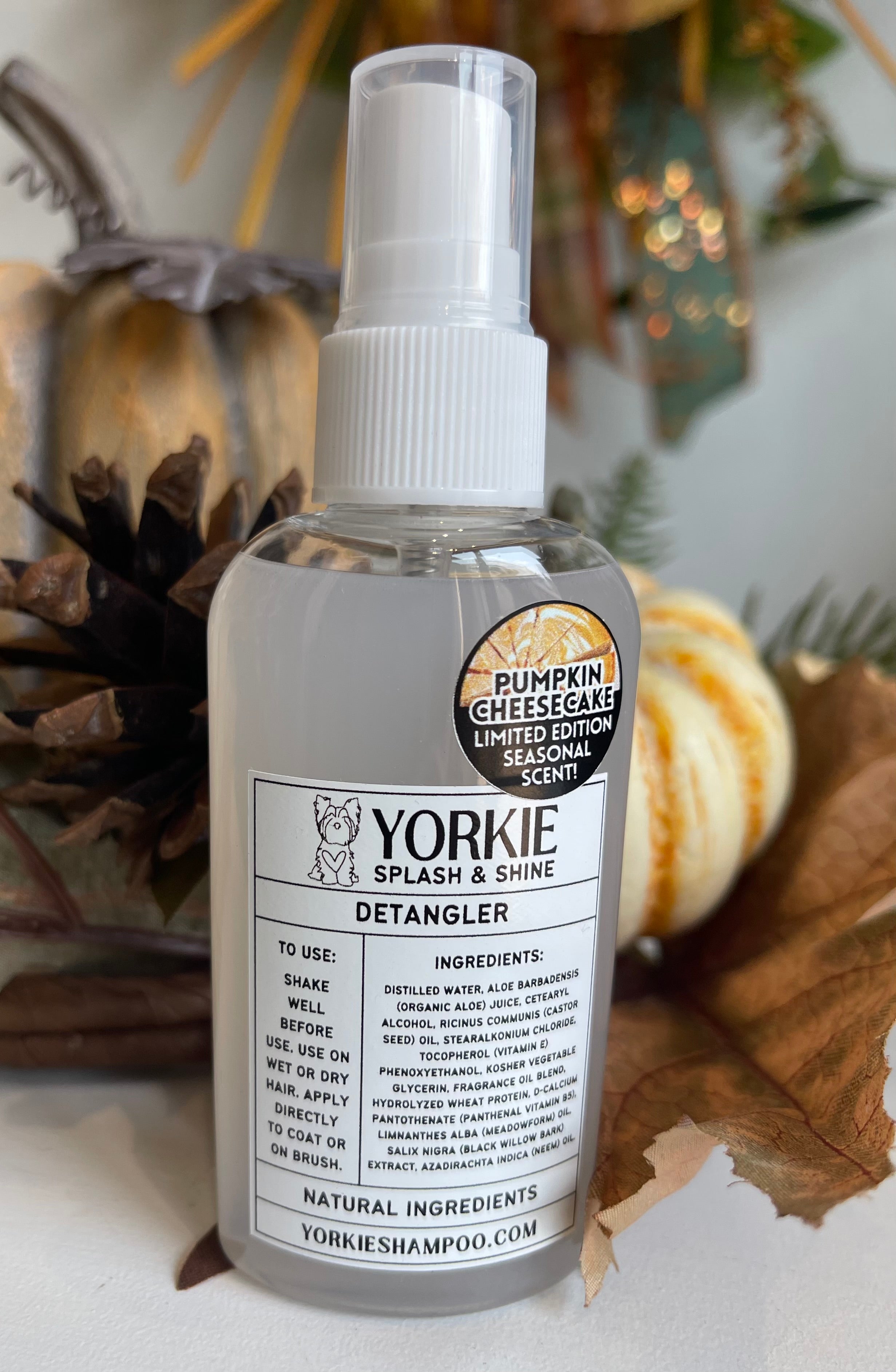 Limited Edition Yorkie Sheen DETANGLER - Pumpkin Cheesecake