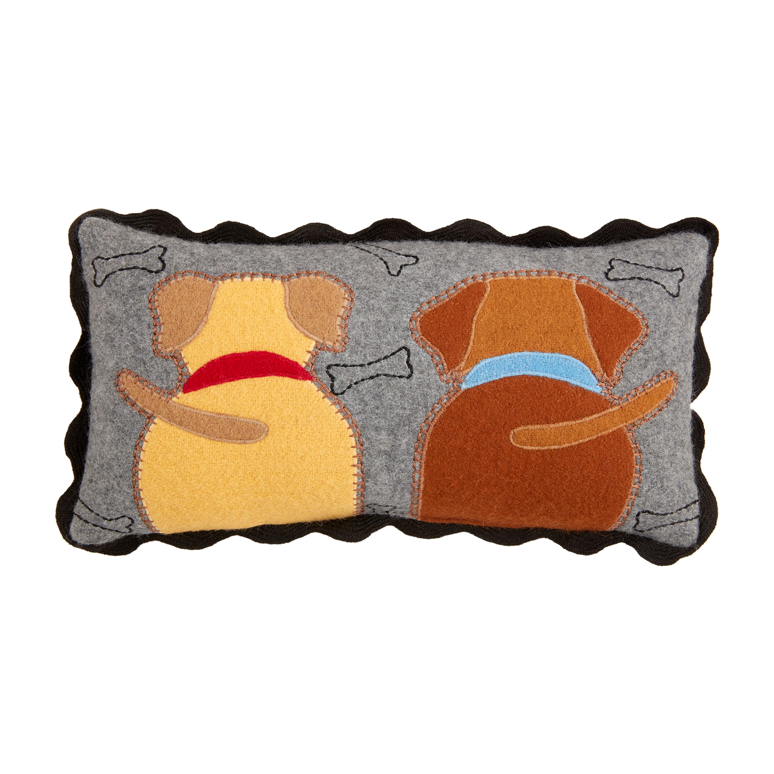 Mud Pie Dog Tails Pillow